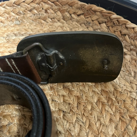 Mens vintage Analog leather belt. - Picture 4 of 4